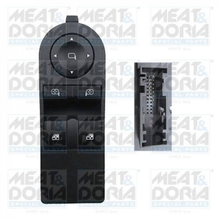 Comutator,macara geam Comutator macara geam Fata Stanga OPEL ASTRA H ASTRA H GTC ZAFIRA B 1.2-2.2 03.04-04.15 MEAT &amp; DORIA MD26393