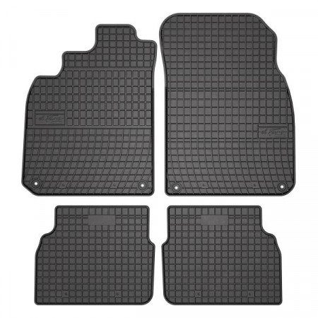 Vloermattenset Rubber 4-delig BASIC voor/achter set kleur zwart SAAB 9-3 09.02-02.15 FROGUM MMT A040 410688