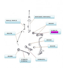 Braccio sospensione ruota DODGE CHARGER AKUSAN SS 59943