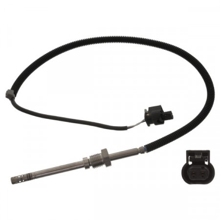 Sensor, exhaust gas temperature Exhaust temperature sensor before DPF MERCEDES C W204 C T-MODEL S204 E VF211 E W211 E T-MODEL S211 GL X164 M W164 R W251 V251 S W221 1.5D-4.0D 03.02- FEBI FE48843