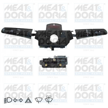 Commutateur de colonne de direction Commutateur combiné sous le volant Indicateurs d'essuie-glace MERCEDES M W163 02.98-06.05 MEAT & DORIA MD23473