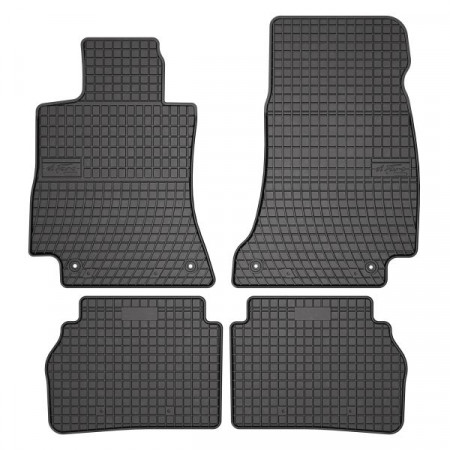 Serie tappetini in gomma set 4 pezzi BASIC anteriori/posteriori colore nero MERCEDES CLS C257 12.17- FROGUM MMT A040 410800