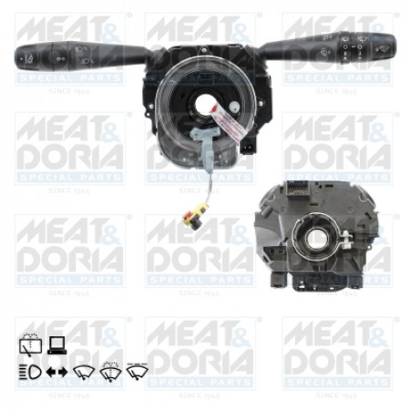 Lenksäulenschalter Kombinierter Schalter unter der Lenkradcomputersteuerung Wischerlichtanzeigen FIAT 500X 09.14- MEAT & DORIA MD23573