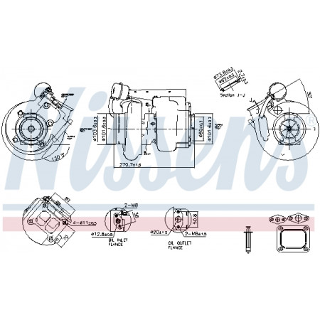 Turbocompressore Turbocompressore con kit di montaggio IVECO STRALIS I F2BE0641-F2BE3681C 06.03- NISSENS NIS 93689