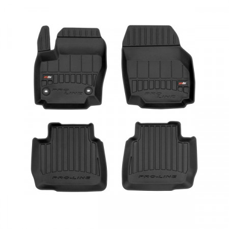 Rubber floor mats set Floor mats TPE 4 pcs ducts proLine 3D front/rear set color black FORD MONDEO IV 03.07-01.15 Hatchback / Saloon / Station wagon FROGUM FRG 3D408449
