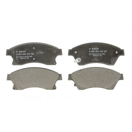 Set placute de frana Fata CHEVROLET AVEO CRUZE OPEL ASTRA J ASTRA J GTC 1.2-2.0D 05.09- BOSCH 0 986 494 433