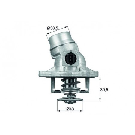 Termostato, refrigerante Termostato del sistema de refrigeración 105C en la carcasa BMW 5 E39 7 E38 8 E31 X5 E53 LAND ROVER RANGE ROVER III 3.5/4.4/4.6 02.96-08.12 MAHLE TM 12 105
