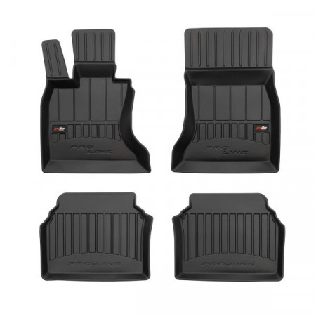 Rubber vloermattenset Vloermatten TPE 4 stuks kanalen proLine 3D voor/achter set kleur zwart BMW 5 GRAN TURISMO F07 01.09-02.17 Liftback FROGUM FRG 3D408364