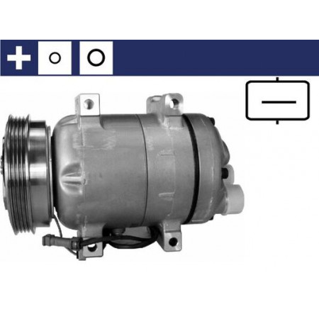 Compressor, airconditioning Aircocompressor ALFA ROMEO 155 AUDI A4 B5 A6 C5 CABRIOLET B3 VW PASSAT B5 1.6-2.0 02.92-01.05 MAHLE ACP 53 000S