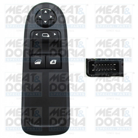 Comutator,macara geam Comutator macara geam Fata Stanga CITROEN C3 II 1.0-1.6D 11.09- MEAT &amp; DORIA MD26564