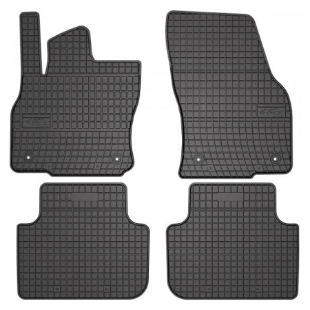 Conjunto de tapetes de borracha 4 peças conjunto dianteiro/traseiro BASIC cor preto AUDI Q3 07.18- FROGUM MMT A040 411395