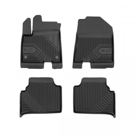 Set covorase cauciuc Floor mats TPE ducts No. 77 colour neagra KIA NIRO I 09.16-08.22 FROGUM FRG77425187
