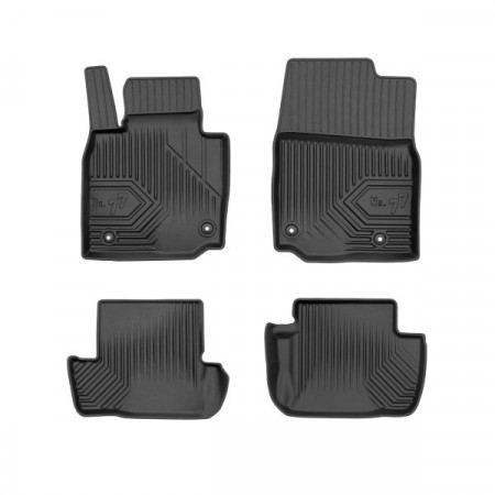 Set of rubber mats Floor mats TPE 4 pcs ducts No. 77 front/rear set color black MAZDA MX-30 05.20- Crossover version: Electric FROGUM FRG77427358