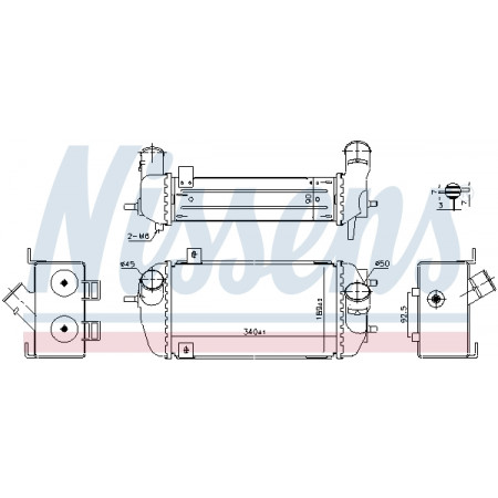 Intercooler, compresor Intercooler HYUNDAI TUCSON TUCSON/SUV 1.6 06.15- NISSENS NIS 961492