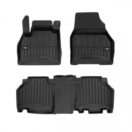 Fußmattensatz Fußmatten TPE Kanäle proLine 3D Set Farbe Schwarz MERCEDES CITAN/MINIVAN W415 11.12-08.21 FROGUM BRD 3D425217