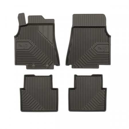 Set of rubber mats Floor mats TPE 4 pcs ducts No. 77 front/rear set color black MERCEDES A W169 09.04-06.12 FROGUM FRG77408760
