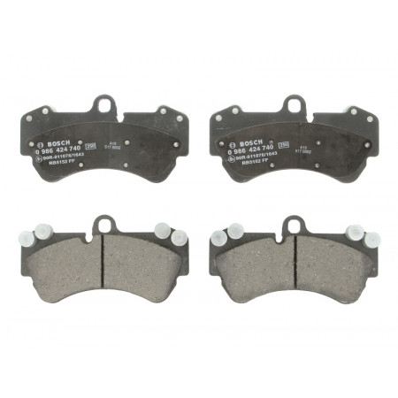 Set placute de frana Fata CHEVROLET CORVETTE PORSCHE CAYENNE VW TOUAREG 2.5D-6.2 09.02- BOSCH 0 986 424 740