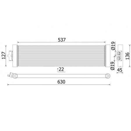 Radiador de óleo, óleo do motor Radiador de óleo BMW 5 G31 2.0 07.17- MAHLE CLC 327 000P