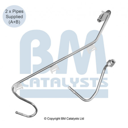 Tubo pressione, sensore pressione (filtro antiparticolato) Tubo pressione filtro antiparticolato diesel VW MULTIVAN T5 TRANSPORTER T5 2.5D 04.03-11.09 BM CATALYSTS PP11033C