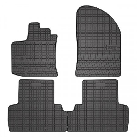 Set covorase cauciuc Floor mats Rubber 4 pcs BASIC front/rear set colour neagra DACIA LODGY 03.12- Station wagon FROGUM MMT A040 542629