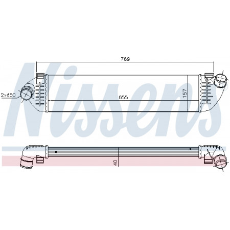 Ladeluftkühler, Kompressor Ladeluftkühler VOLVO S80 II FORD C-MAX C-MAX II FOCUS C-MAX FOCUS II FOCUS III GALAXY II GRAND C-MAX KUGA I KUGA II MONDEO IV S-MAX 1.6D-2.5 10.03- NISSENS NIS 96481