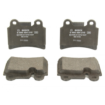 Bremsbelagsatz hinten VW TOUAREG 2.5D-6.0 10.02-05.10 BOSCH 0 986 494 210