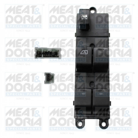 Interruttore alzacristallo Interruttore alzacristallo Anteriore Sinistro NISSAN QASHQAI I 1.5D-2.0D 11.06-04.14 MEAT & DORIA MD26444