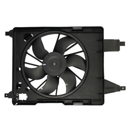 Ventilador, radiador Ventilador del radiador con carcasa MERCEDES CITAN MIXTO DOBLE CABINA CITAN MPV CITAN/MINIVAN W415 RENAULT CLIO II CLIO II/HATCHBACK GRAND SCENIC II KANGOO 1.0-Eléctrico 08.95- NISSENS NIS 85706