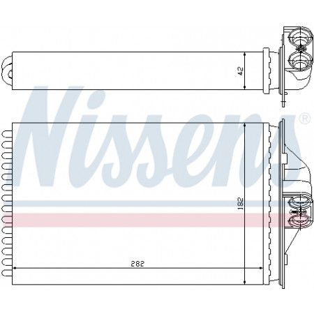 Wärmetauscher, Innenraumheizung Nissens Standheizung 5003372AA Chrysler Voyager 01/96- NISSENS NIS 70975