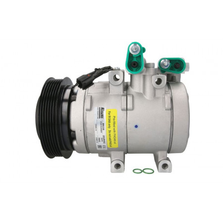 Compressor, ar condicionado Compressor de ar condicionado HYUNDAI HIGHWAY SANTA FE I SONATA IV TRAJET TRAJET/MINIVAN KIA MAGENTIS I 2.0-2.7 03.00-07.08 NISSENS NIS 89238