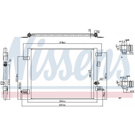 Kondensator, Klimaanlage A/C-Kondensator RENAULT KANGOO III KANGOO III/MINIVAN ZOE ZOE/HATCHBACK 1.3/1.5D/Electric 06.12- NISSENS NIS 941061