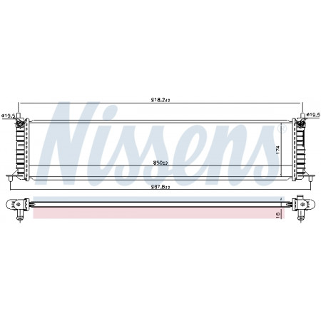 Radiateur, refroidissement du moteur Radiateur moteur Automatique TESLA MODEL S Électrique NISSENS NIS 606454