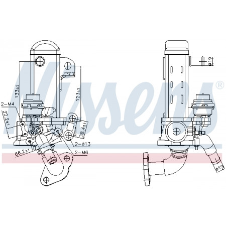 AGR-Ventil AGR NISSAN CABSTAR NP300 NAVARA NT400 CABSTAR PATHFINDER III 2.5D/3.0D 01.05- NISSENS NIS 989461