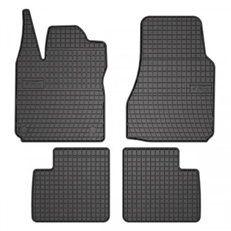 Conjunto de tapetes de borracha 4 peças conjunto básico dianteiro/traseiro cor preto RENAULT TWINGO II 03.07- Liftback FROGUM MMT A040 547198