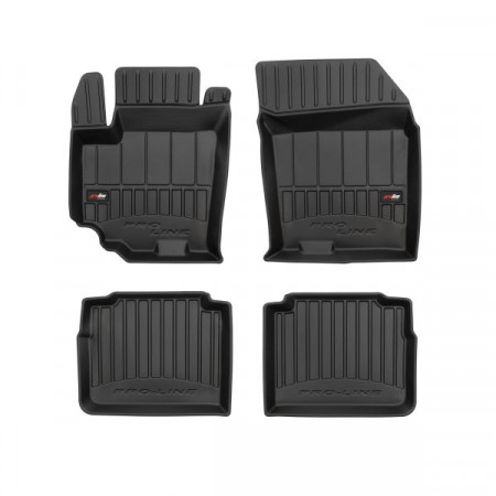 Conjunto de tapetes de borracha Tapetes TPE 4 pcs dutos proLine 3D dianteiro / traseiro conjunto cor preto SUZUKI SX4 S-CROSS 08.13- Crossover FROGUM FRG 3D408036
