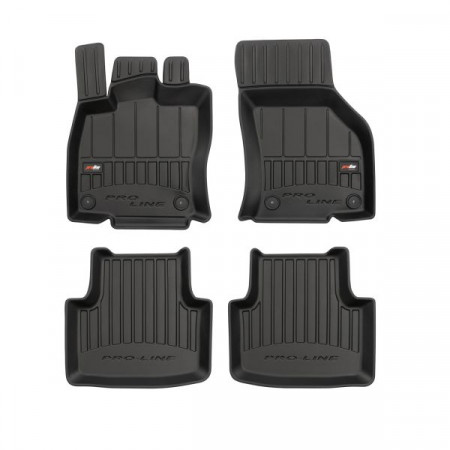 Conjunto de tapetes de borracha Tapetes TPE 4 pcs dutos proLine 3D dianteiro / traseiro conjunto cor preto VW PASSAT ALLTRACK B8 PASSAT B8 08.14- Versão sedan / station wagon: AWD / 4WD / FWD FROGUM FRG 3D407626