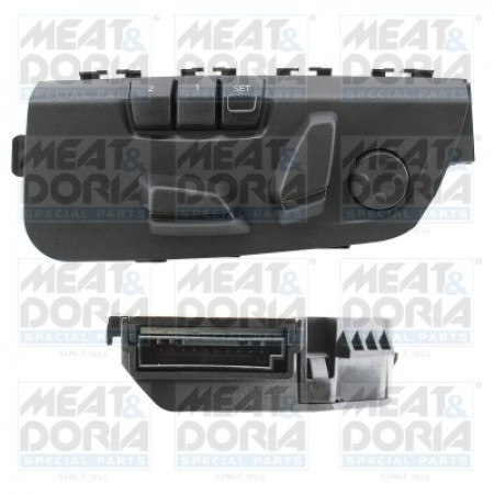 Knop Stoelverstellingschakelaar BMW 6 F12 6 F13 6 GRAN COUPE F06 X5 F15 F85 X6 F16 F86 12.10-07.19 MEAT & DORIA MD206147