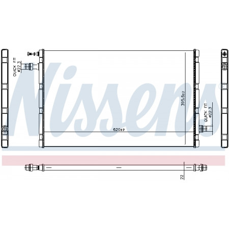Radiator, engine cooling Engine radiator JAGUAR I-PACE Electric 02.18- NISSENS NIS 606327