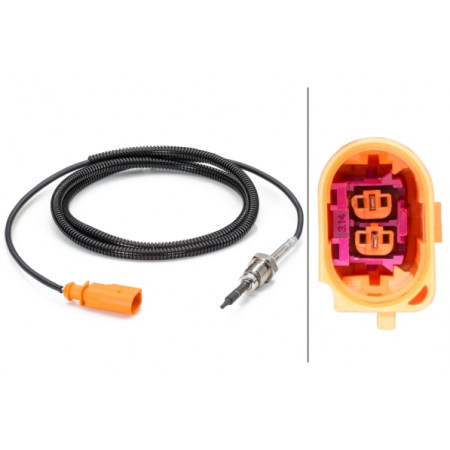 Senzor, temperatura gaze evacuare Senzor temperatura evacuare dupa DPF AUDI Q7 VW TOUAREG 3.0D 11.04-08.15 HELLA 6PT014 494-251