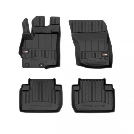 Rubber floor mats set Floor mats TPE 4 pcs ducts proLine 3D front/rear set color black MITSUBISHI OUTLANDER III 08.12- SUV FROGUM FRG 3D408319