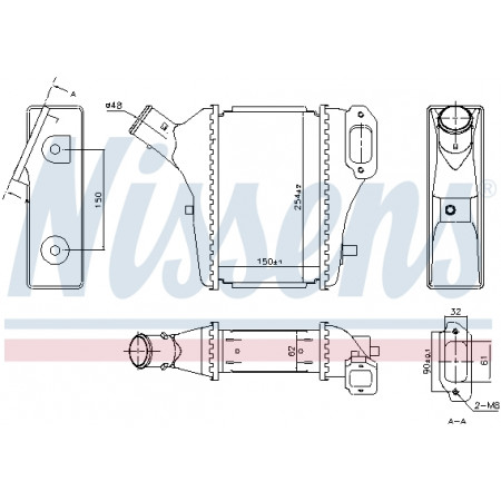 Interkoeler, compressor Interkoeler HONDA CR-V III CR-V IV 1.6D/2.2D 01.07- NISSENS NIS 961421