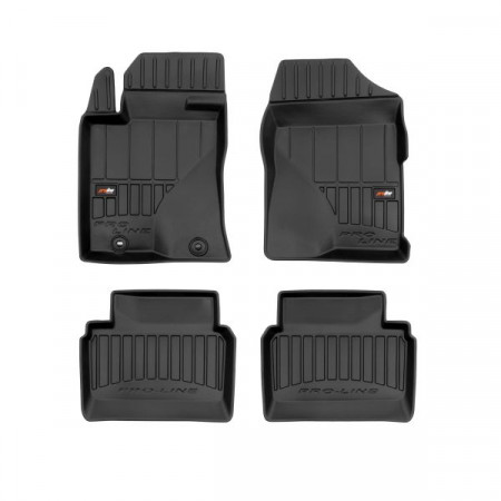 Set covorase cauciuc Floor mats TPE 4 pcs ducts proLine 3D front/rear set colour neagra TOYOTA AVENSIS 03.03-11.08 Hatchback / Station wagon FROGUM FRG 3D409262