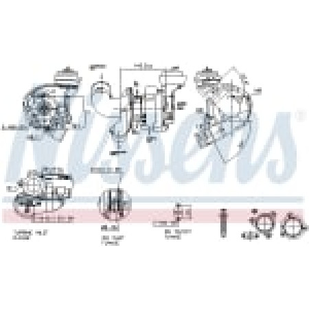 Turbocharger Turbocharger TOYOTA AURIS AVENSIS COROLLA RAV 4 III RAV 4 IV VERSO 2.0D/2.2D 11.05- NISSENS NIS 93606