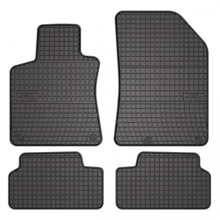 Jeu de tapis de sol Caoutchouc 4 pcs BASIC jeu avant/arrière couleur noir PEUGEOT 308 II 09.13-06.21 Liftback FROGUM MMT A040 0646
