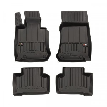Fußmattensatz TPE 4-tlg. Kanäle ProLine 3D vorne/hinten Satz Farbe Schwarz MERCEDES GLC C253 GLC X253 06.15- SUV FROGUM BRD 3D407770