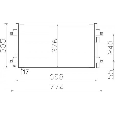 Kondensator, Klimaanlage Klimakondensator RENAULT CLIO II LAGUNA II VEL SATIS 1,6-3,5 11,00- MAHLE AC 297 000S