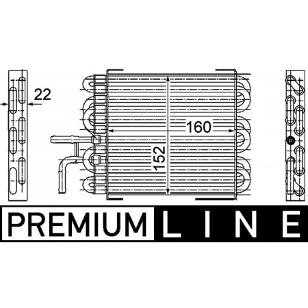 Brandstofkoeler Motorradiator MERCEDES C CL203 C W203 C T-MODEL S203 CLK C209 2.2D/2.7D MAHLE CK 10 000P