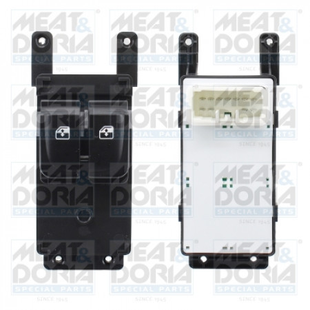Interruptor, guindaste de janela Interruptor regulador da janela do carro dianteiro L HYUNDAI I20 I 1.1D-1.4D 08.08-12.15 MEAT & DORIA MD26502