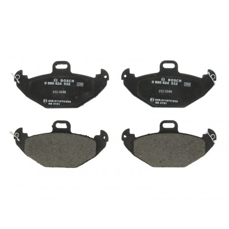 Jeu de plaquettes de frein arrière RENAULT LAGUNA I 1.8-3.0 11.93-03.01 BOSCH 0 986 424 532
