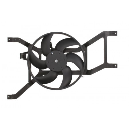 Ventilador, radiador Ventilador del radiador con carcasa DACIA LOGAN LOGAN EXPRESS LOGAN MCV SANDERO RENAULT LOGAN I 1.2-1.6LPG 09.04- NISSENS NIS 85714